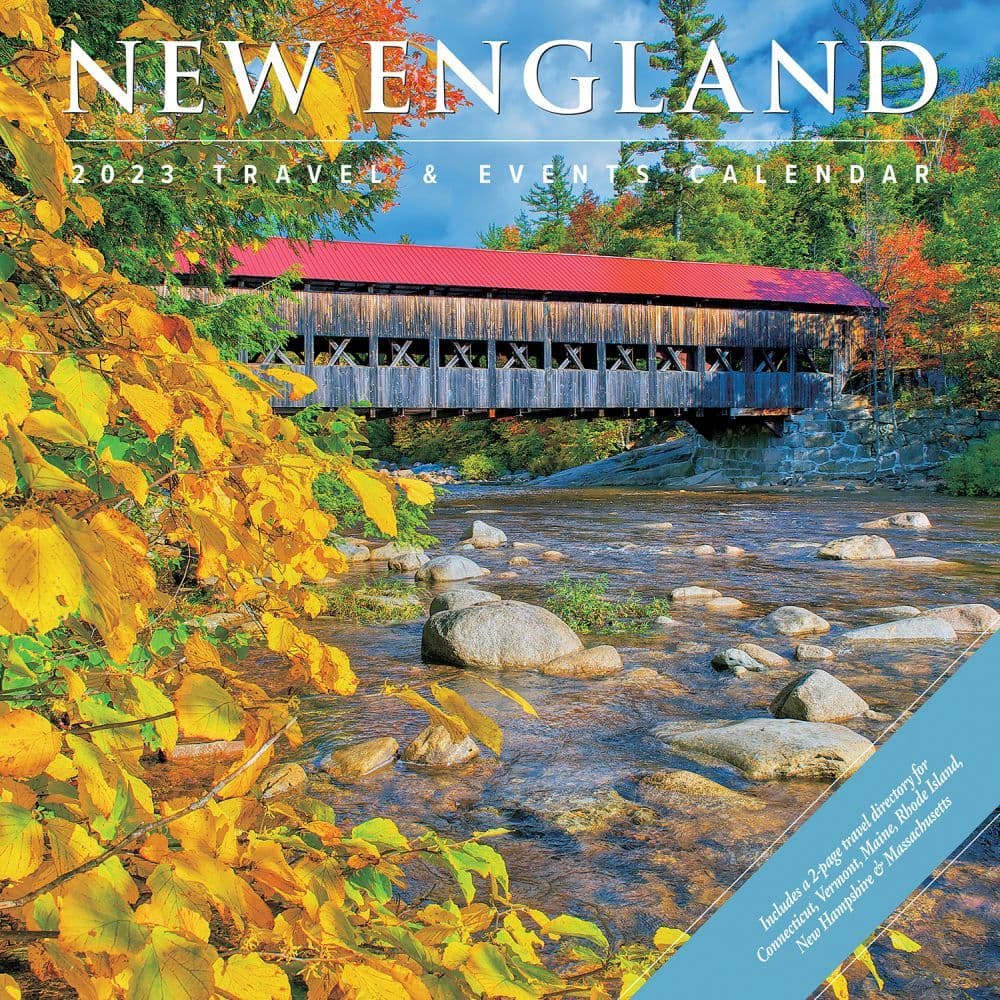 Calendar Events 2023 New England Travel & Events 2023 Wall Calendar - Calendars.com