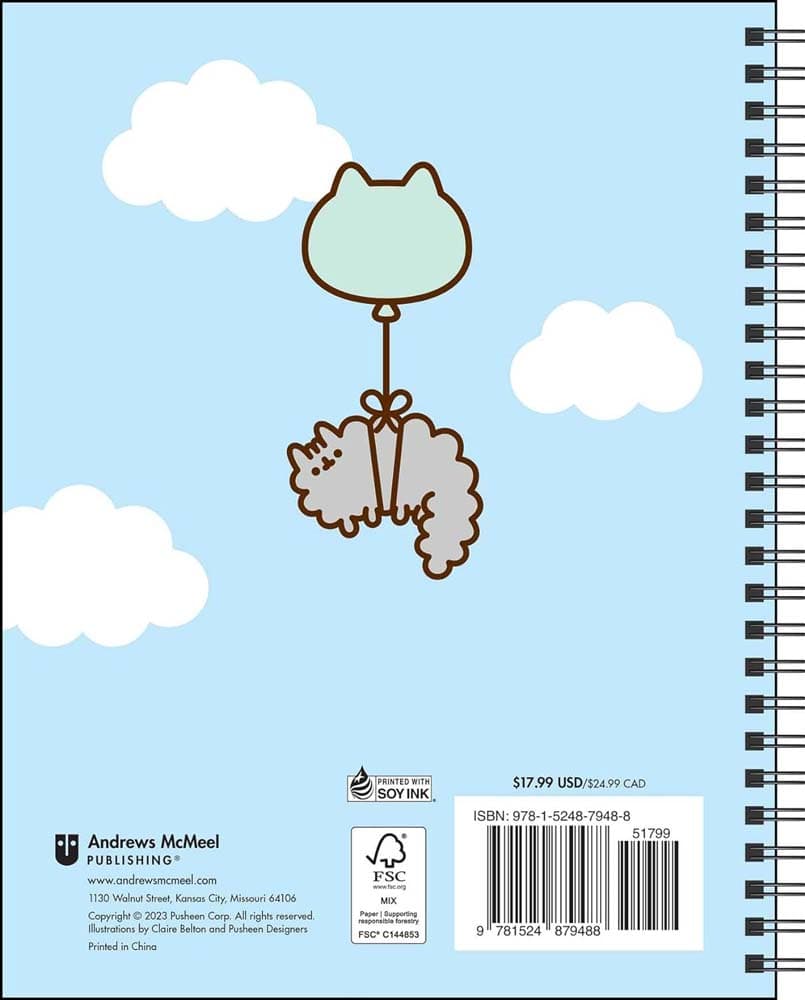Pusheen 16mo Wkly Planner Back Cover width=''1000'' height=''1000''