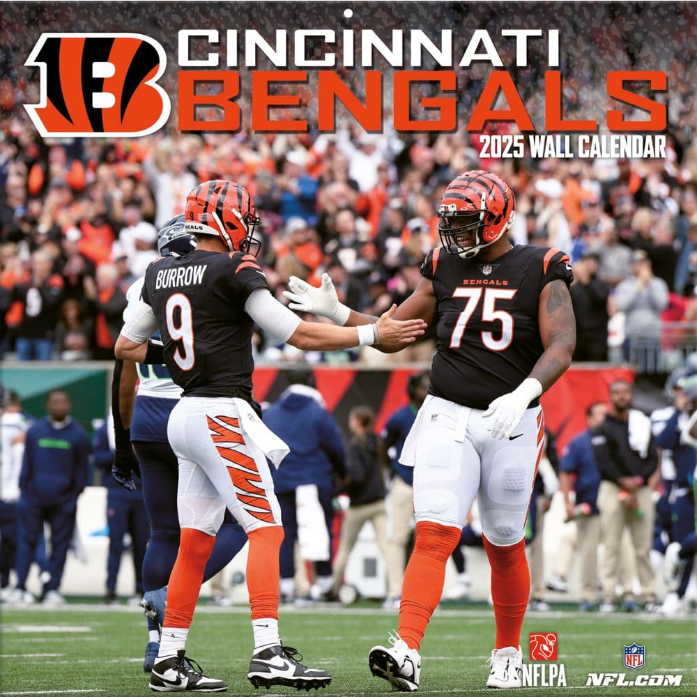 NFL Cincinnati Bengals 2025 Wall Calendar