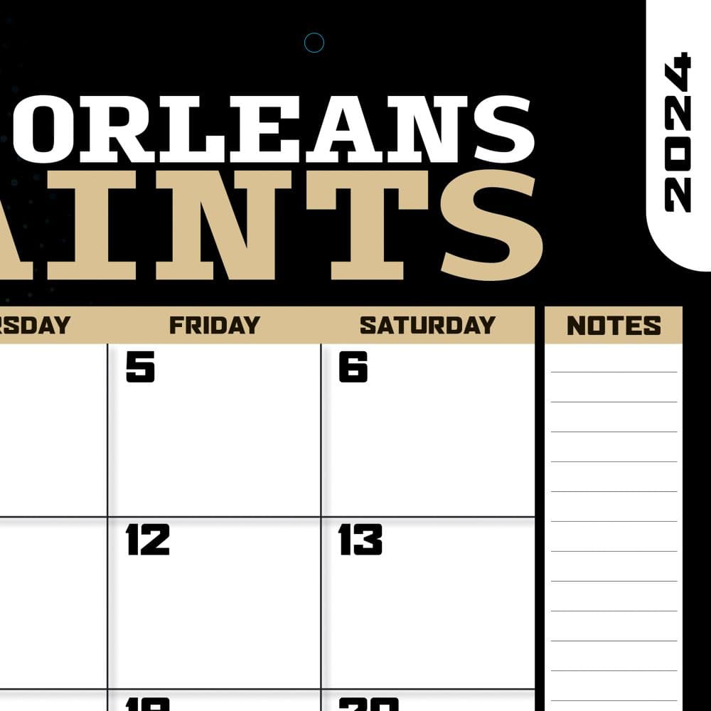 NFL New Orleans Saints 2024 Desk Pad Third Alternate Image width=&quot;1000&quot; height=&quot;1000&quot;