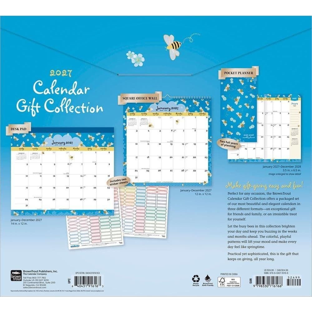 Busy Bees 2027 Calendar Gift Collection First Alternate Image