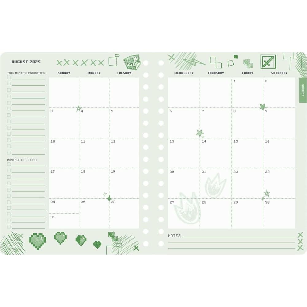 Minecraft Mobs 2026 Planner Seventh Alternate Image