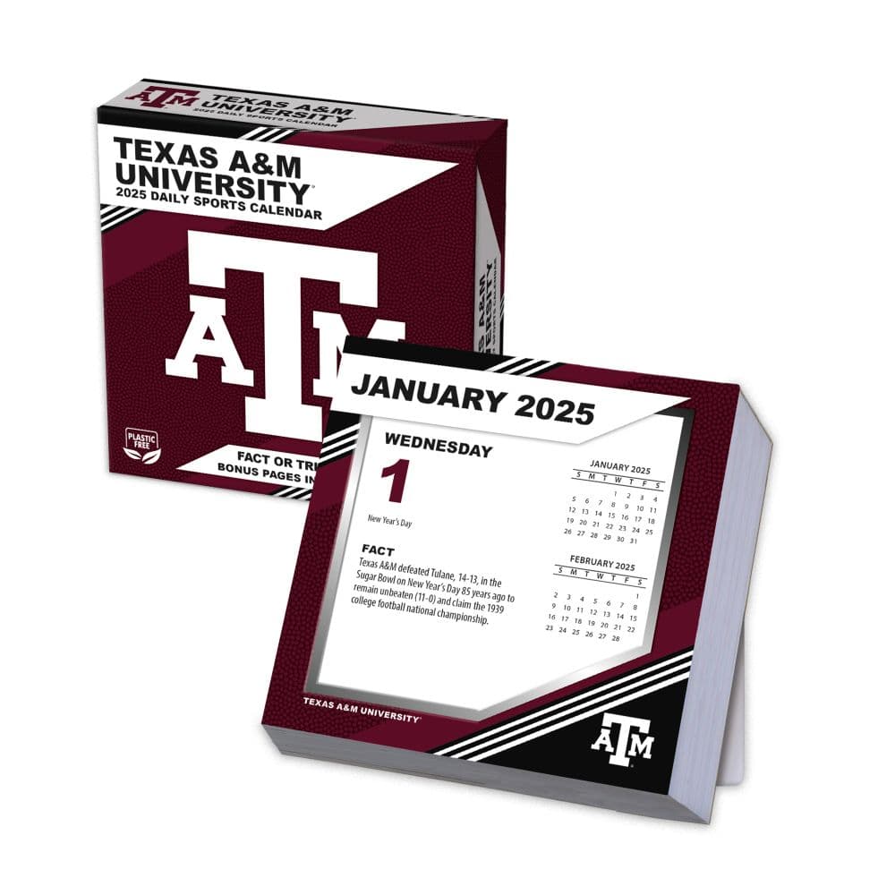 Texas A and M Aggies 2025 Desk Calendar Alt1