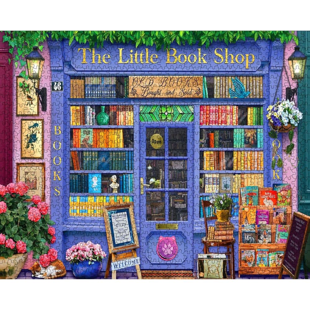 Little Book Shop 1000 Piece Puzzle by Sadi First Alternate Image