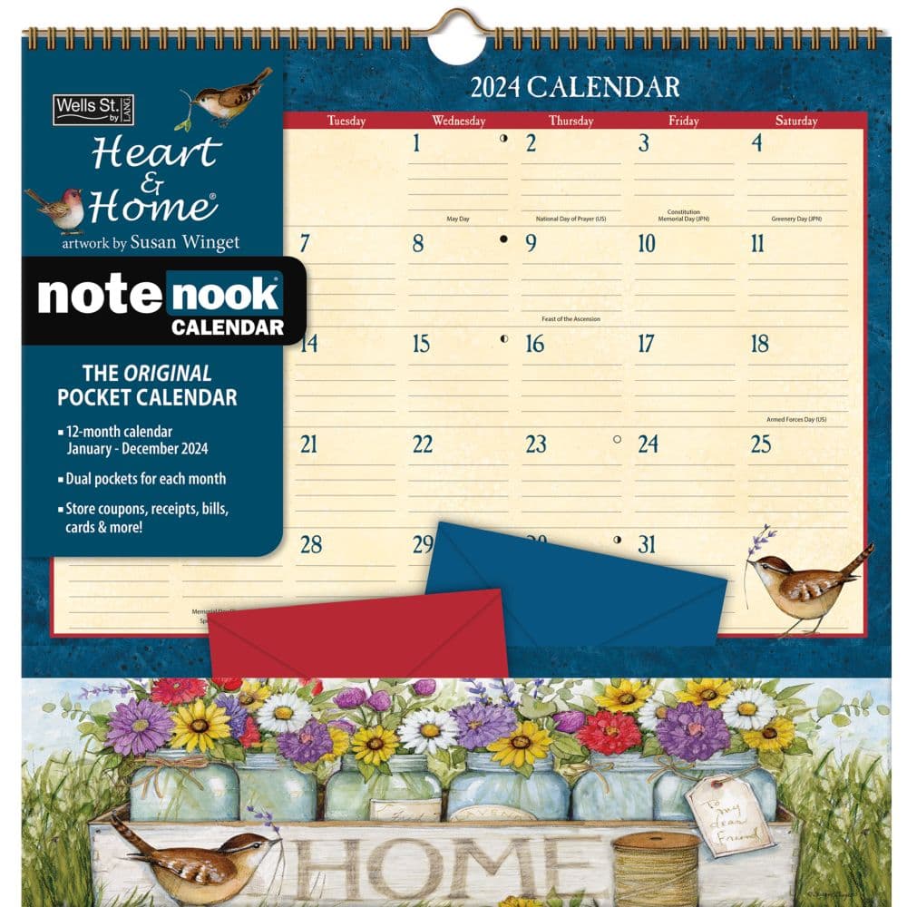 TF Publishing 2023 Susan Branch Heart of the Home Wall Calender