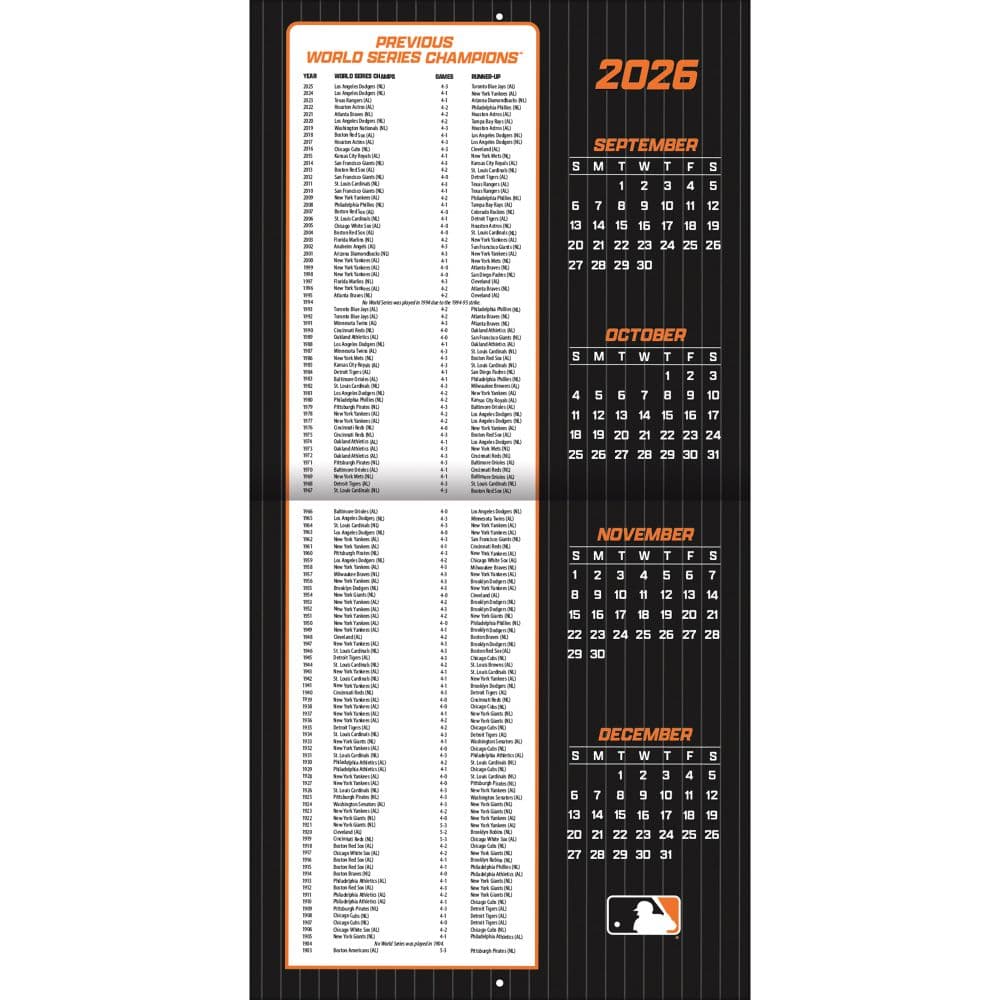 MLB San Francisco Giants 2027 Wall Calendar Second Alternate Image