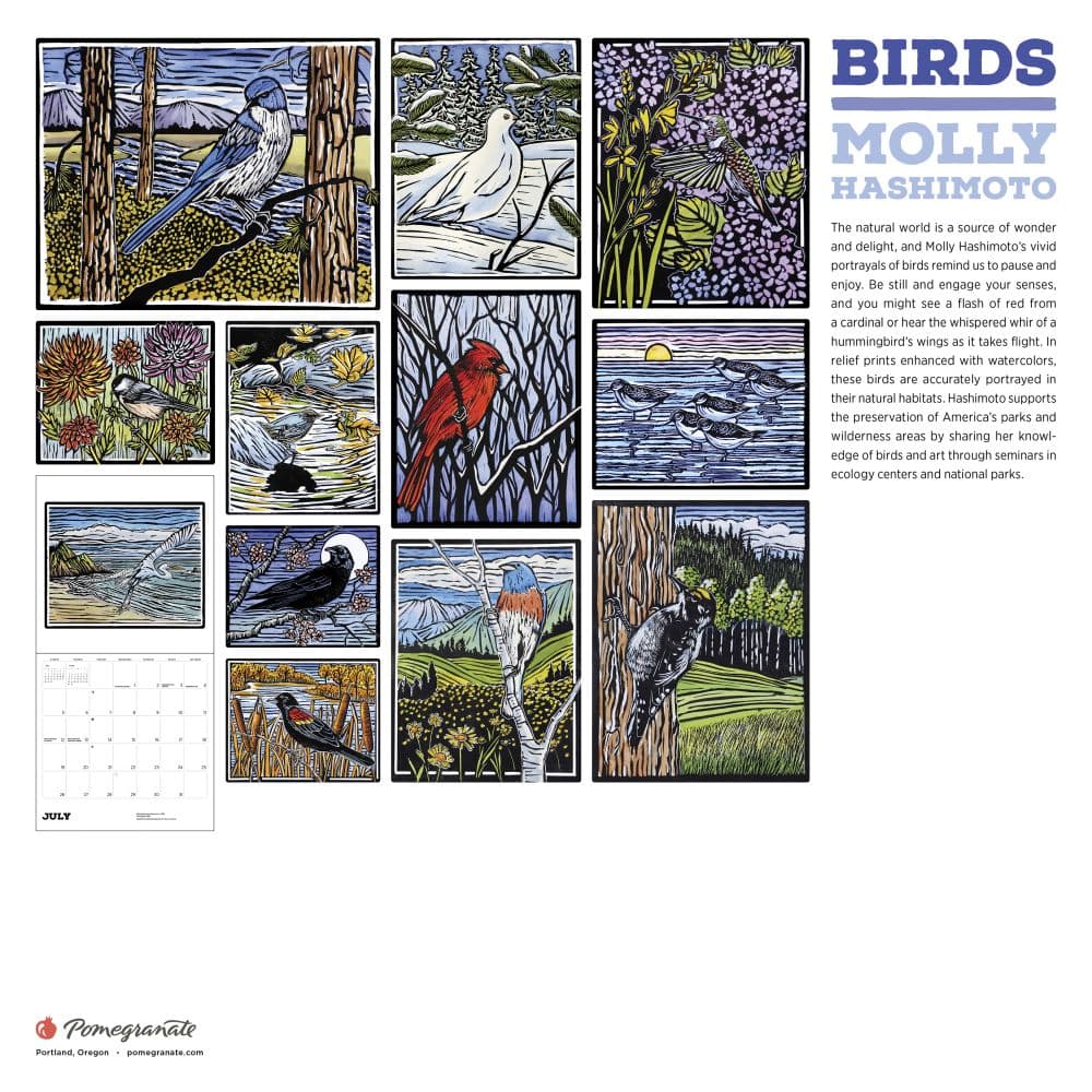 Birds 2026 Wall Calendar by Molly Hashimoto First Alternate Image