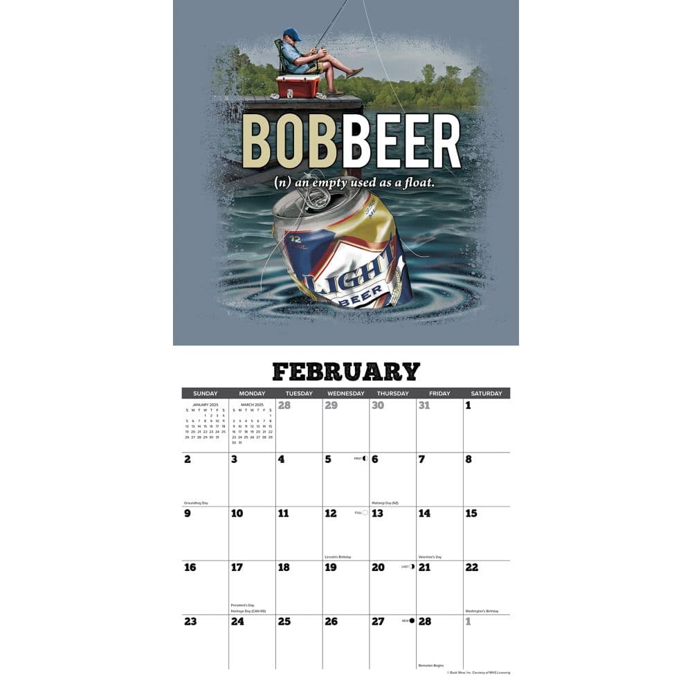 Buck Wears Hunting Fishing Tales 2025 Wall Calendar Second Alternate Image width=&quot;1000&quot; height=&quot;1000&quot;