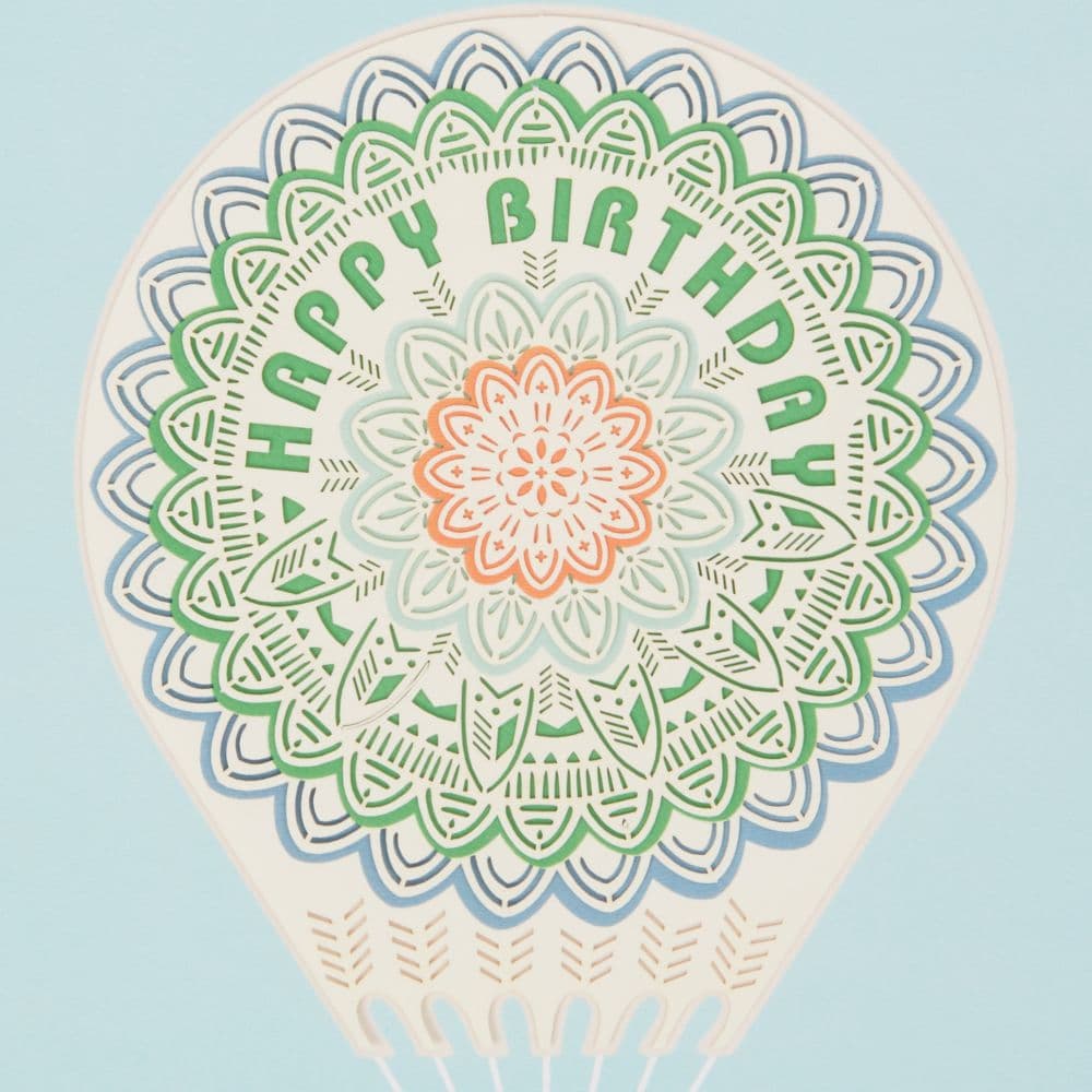 Hot Air Balloon Birthday Card Second Alternate Image