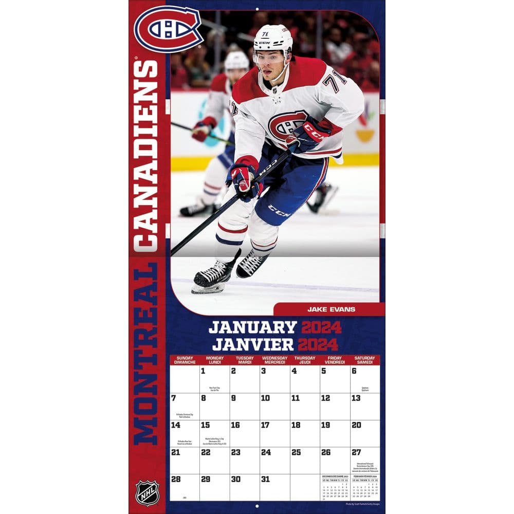 Montreal Canadiens 2024 Mini Wall Calendar