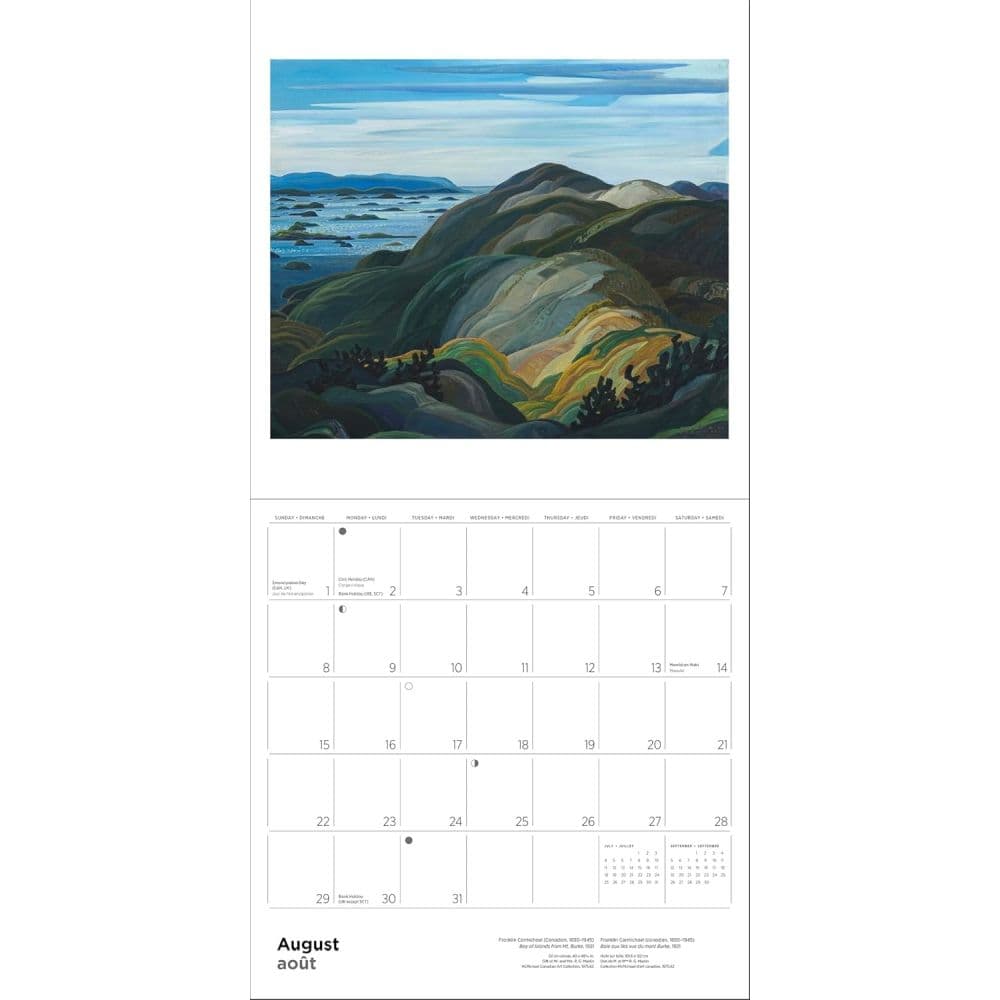 Group of Seven 2027 Wall Calendar Sixth Alternate Image