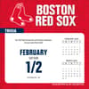 image MLB Boston Red Sox 2025 Desk Calendar Second Alternate Image