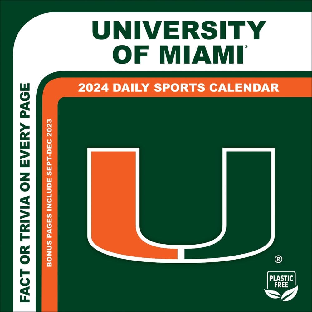 Miami Hurricanes 2024 Desk Calendar