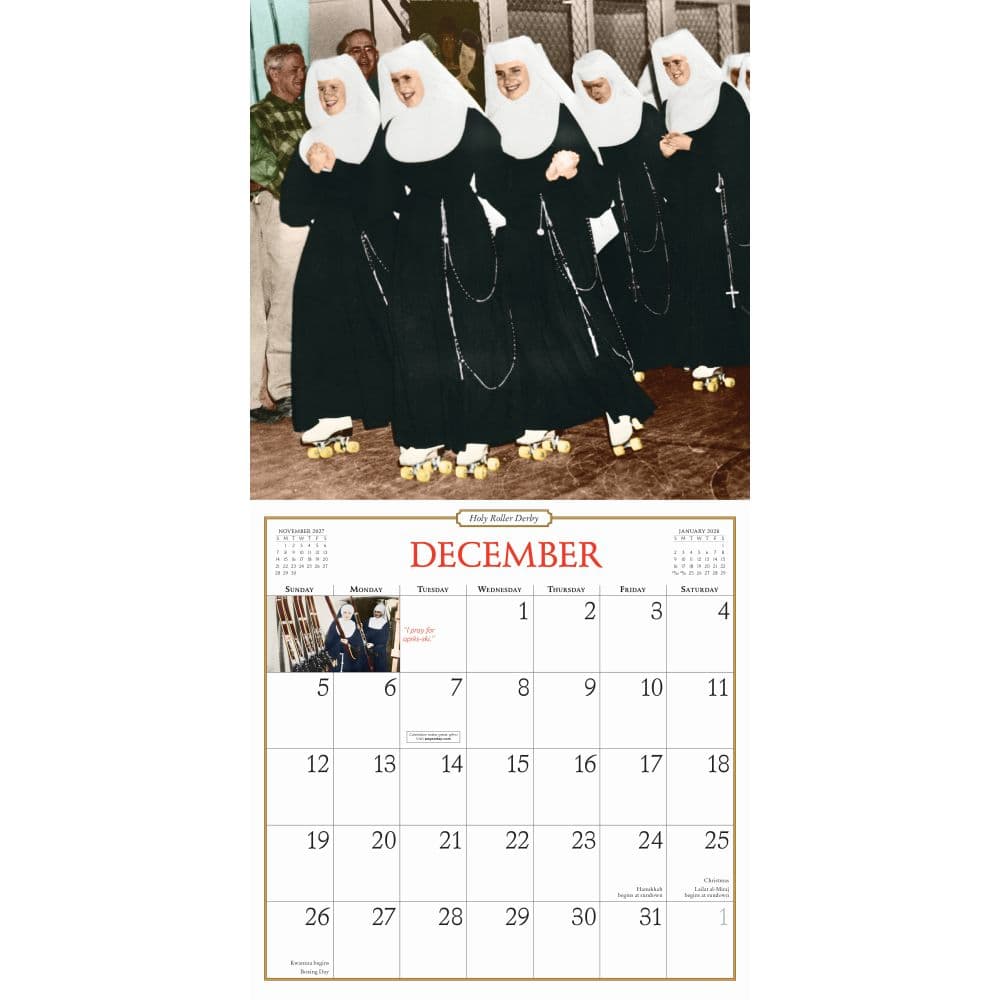 Nuns Having Fun 2027 Wall Calendar Fourth Alternate Image