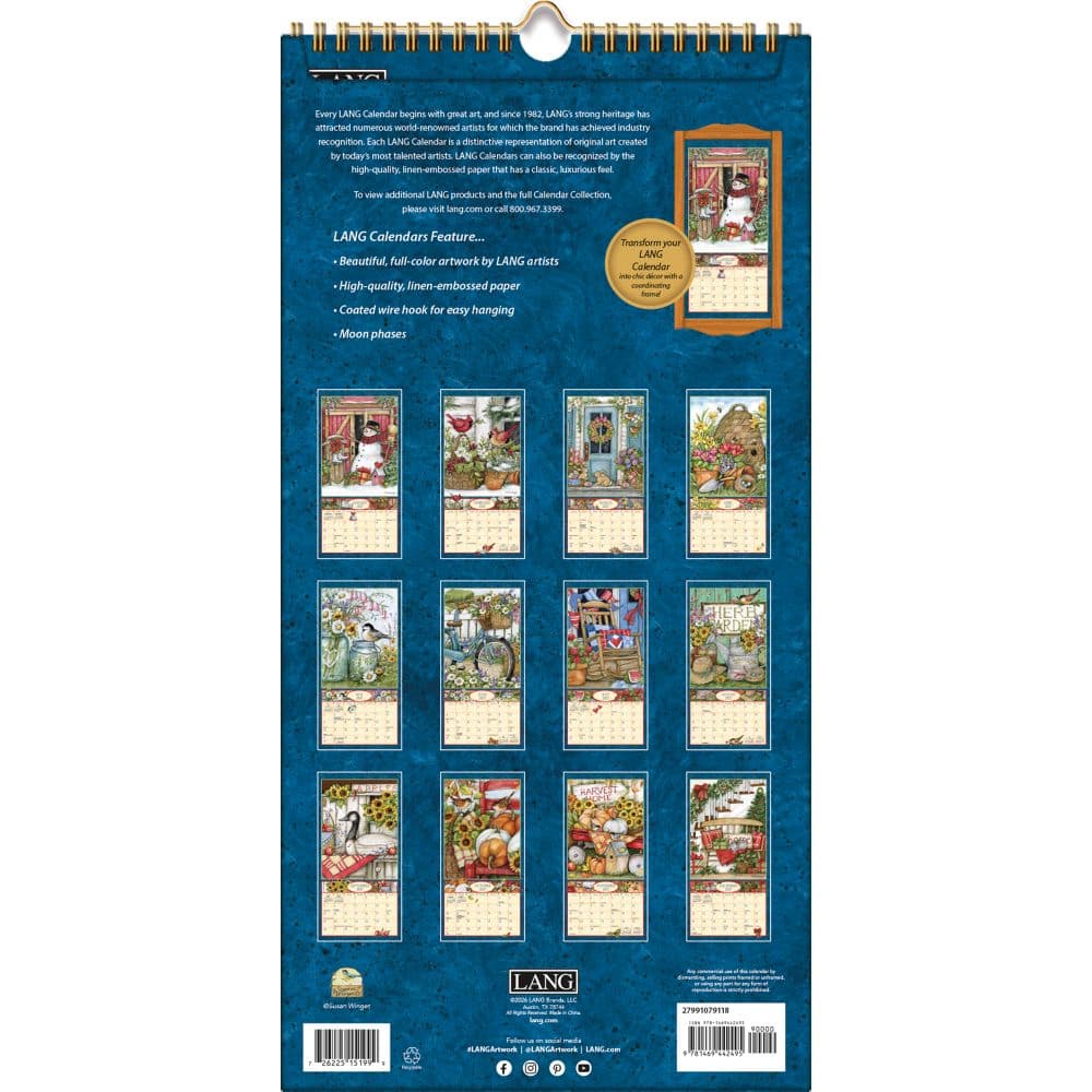 Heart and Home 2027 Vertical Wall Calendar by Susan Winget First Alternate Image