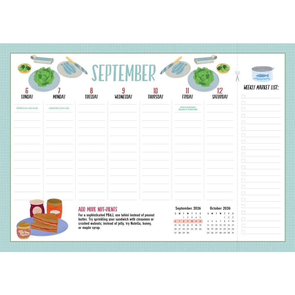 Kitchen Companion Page-A-Week 2027 Wall Calendar Third Alternate Image