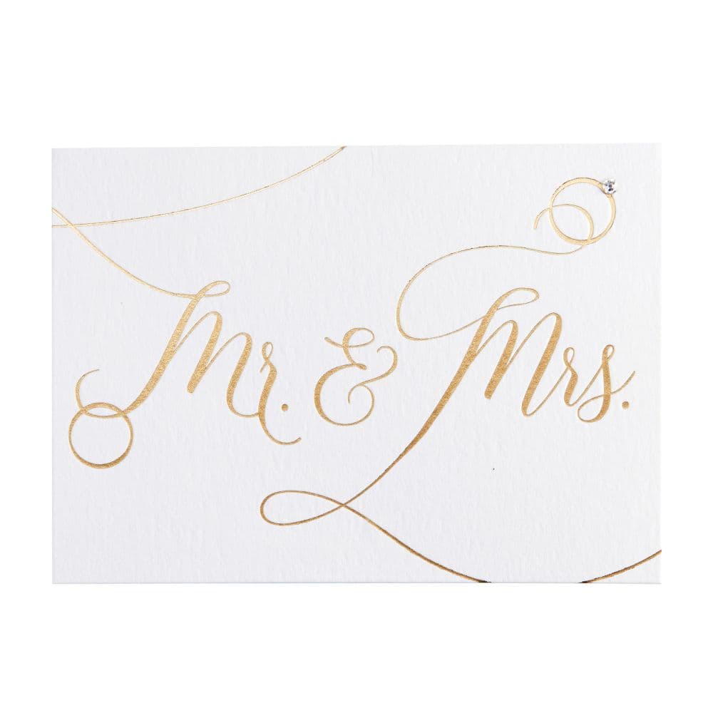 Mr and Mrs with Ring Wedding Card First Alternate Image width=&quot;1000&quot; height=&quot;1000&quot;