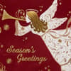 image Angel on Burgundy Flocking Christmas Card Fourth Alternate Image width=&quot;1000&quot; height=&quot;1000&quot;