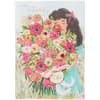 image Girl with Birthday Bouquet Birthday Card First Alternate Image width=&quot;1000&quot; height=&quot;1000&quot;