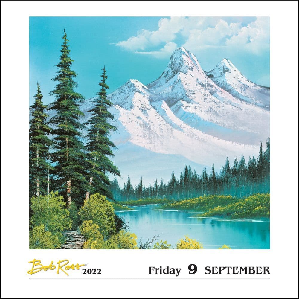 Bob Ross A Happy Little Day-to-Day 2022 Calendar - Calendars.com
