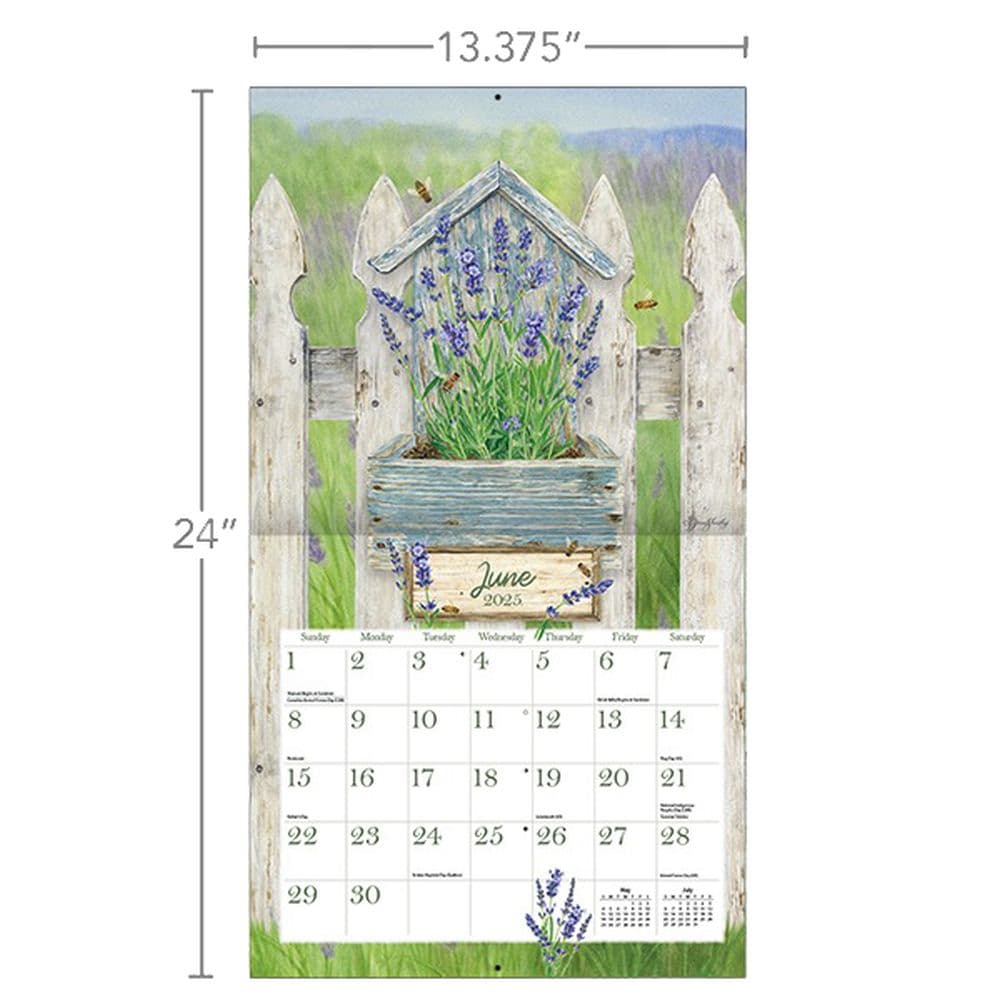 Herb Garden by Jane Shasky 2025 Wall Calendar - Calendars.com