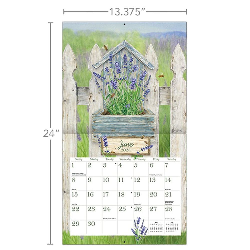 Herb Garden by Jane Shasky 2025 Wall Calendar Third Alternate Image width=&quot;1000&quot; height=&quot;1000&quot;