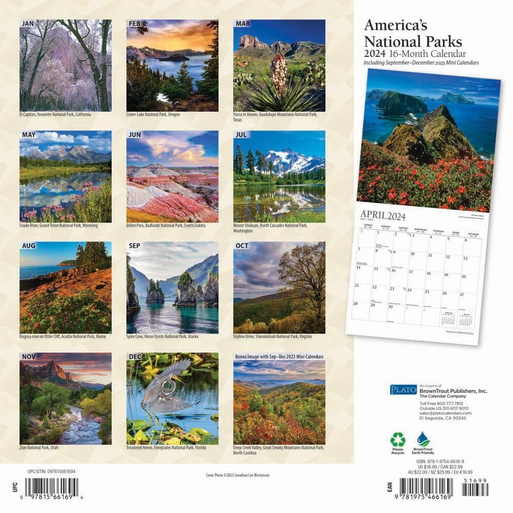 Americas National Parks 2024 Wall Calendar First Alternate Image width=&quot;1000&quot; height=&quot;1000&quot;