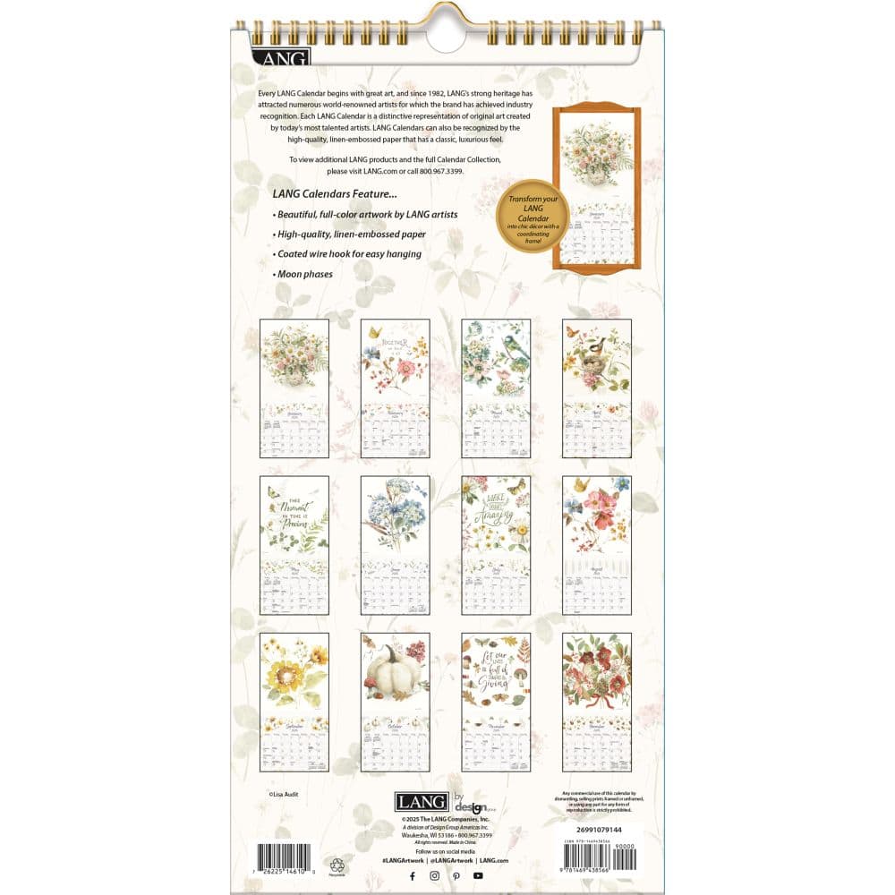 Watercolor Seasons 2026 Vertical Wall Calendar_ALT2