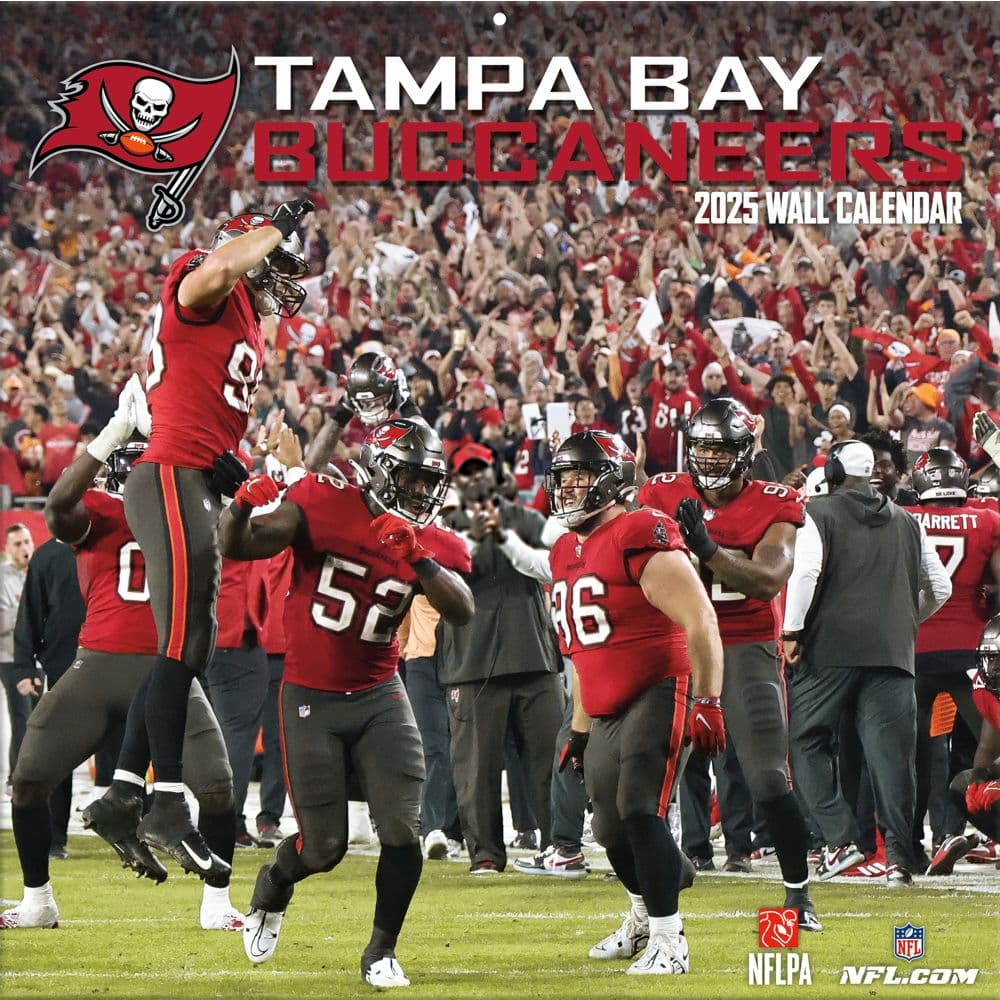 NFL Tampa Bay Buccaneers 2025 Wall Calendar