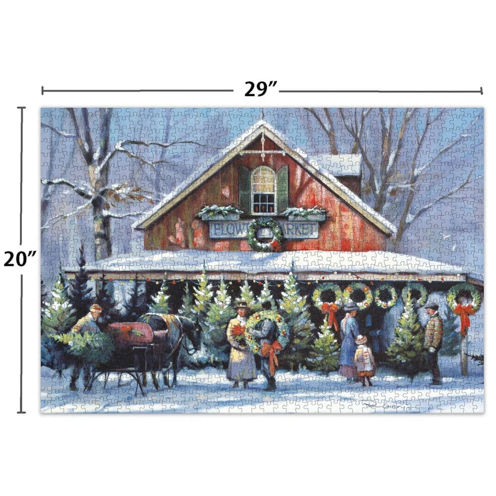 Christmas At The Flower Market 1000 Piece Puzzle Alternate Image 3