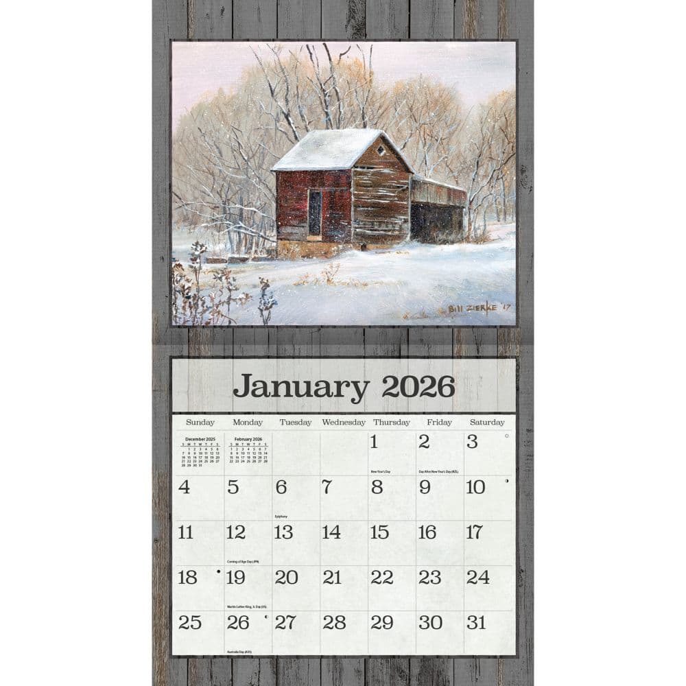 On the Farm 2026 Wall Calendar by Bill Zierke_ALT1