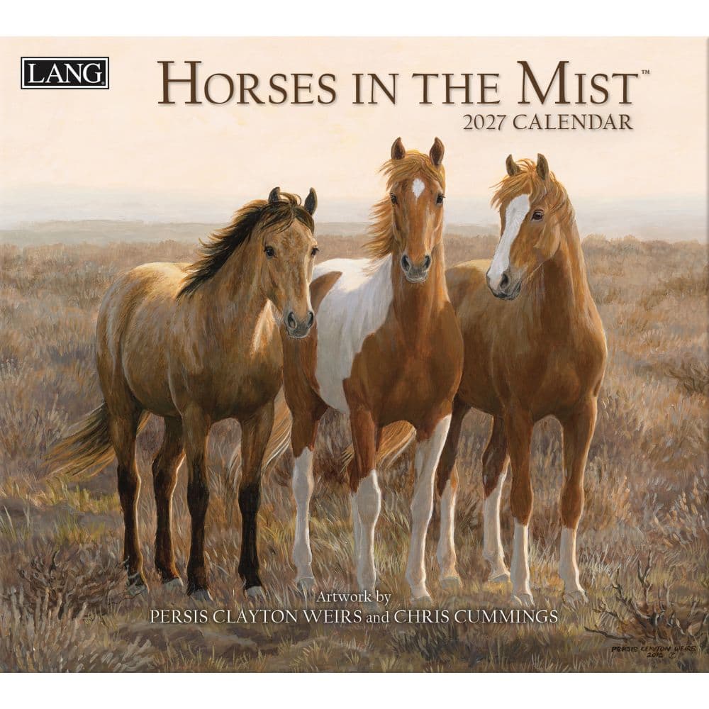 image Horses in the Mist 2027 Wall Calendar by Persis Clayton Weirs Main Product Image
