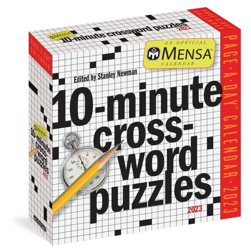 365 Mensa Brain Puzzlers Page-A-Day 2023 Desk Calendar