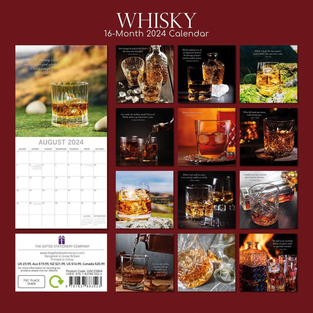 Whisky 2024 Wall Calendar Alternate Image 1