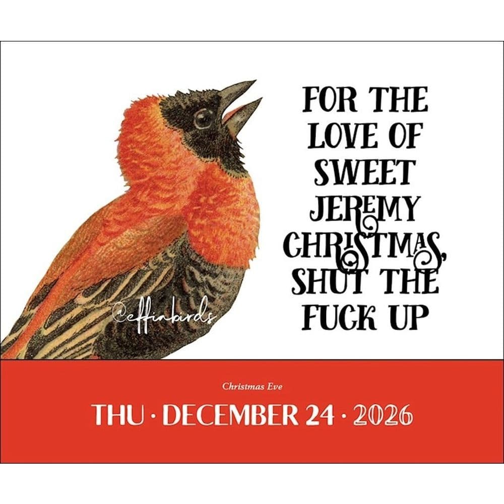 Effin Birds 2026 Desk Calendar Fifth Alternate Image
