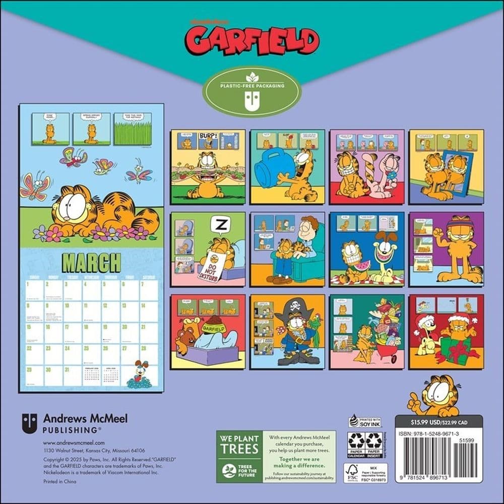 Garfield 2026 Wall Calendar First Alternate Image