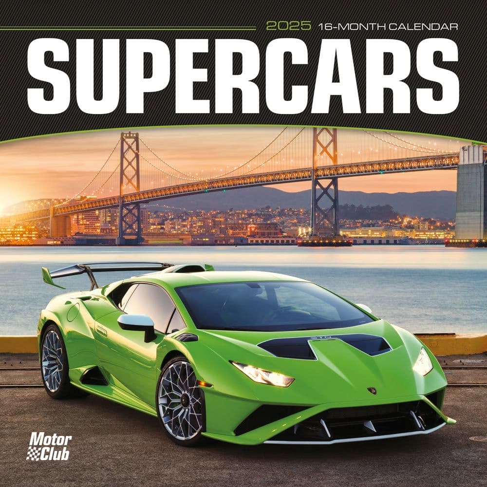 Supercars 2025 Mini Wall Calendar