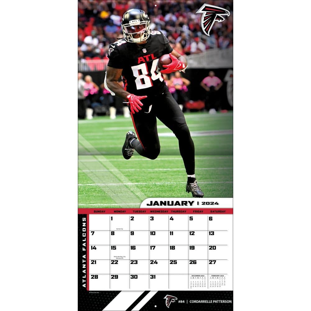 Atlanta Falcons 2024 Mini Wall Calendar