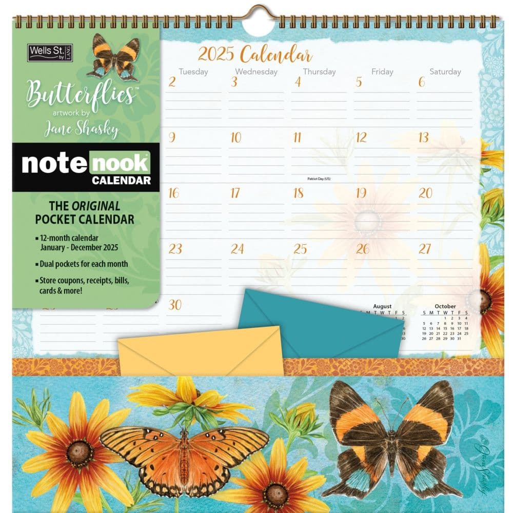 Butterflies by Jane Shasky 2025 Note Nook Main Product Image width=&quot;1000&quot; height=&quot;1000&quot;