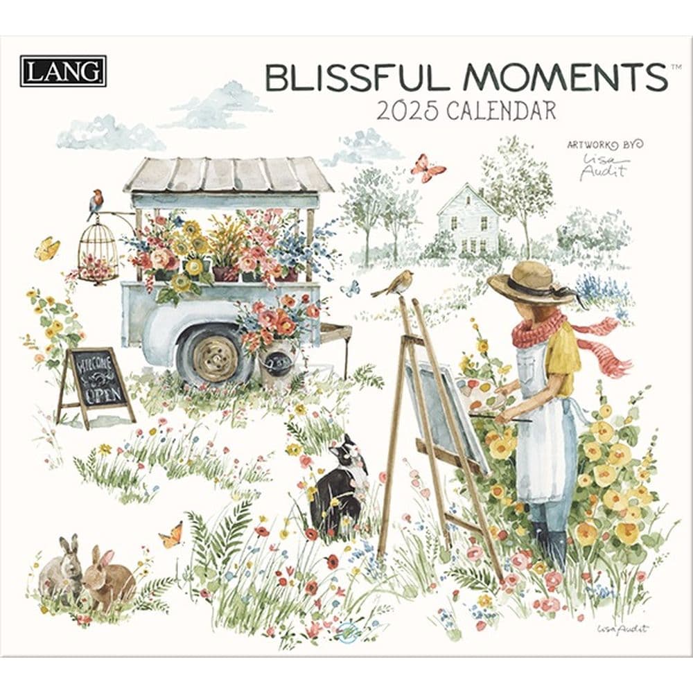 Blissful Moments by Lisa Audit 2025 Wall Calendar