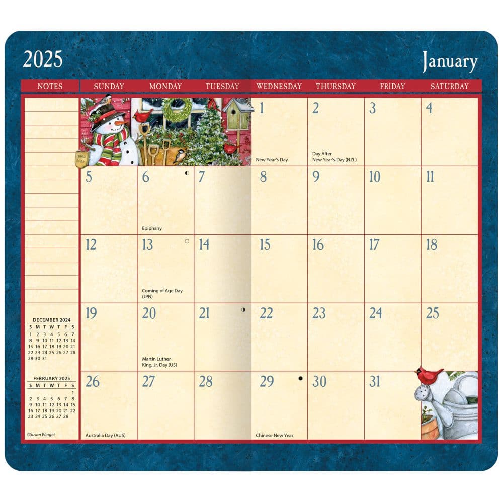 Heart and Home 2025 2 Year Pocket Planner by Susan Winget