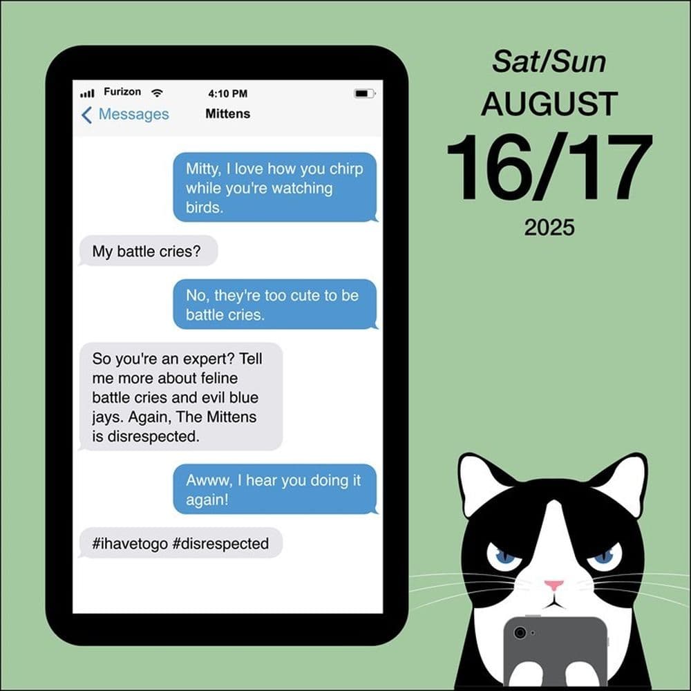 Texts from Mittens the Cat 2025 Desk Calendar Alt3