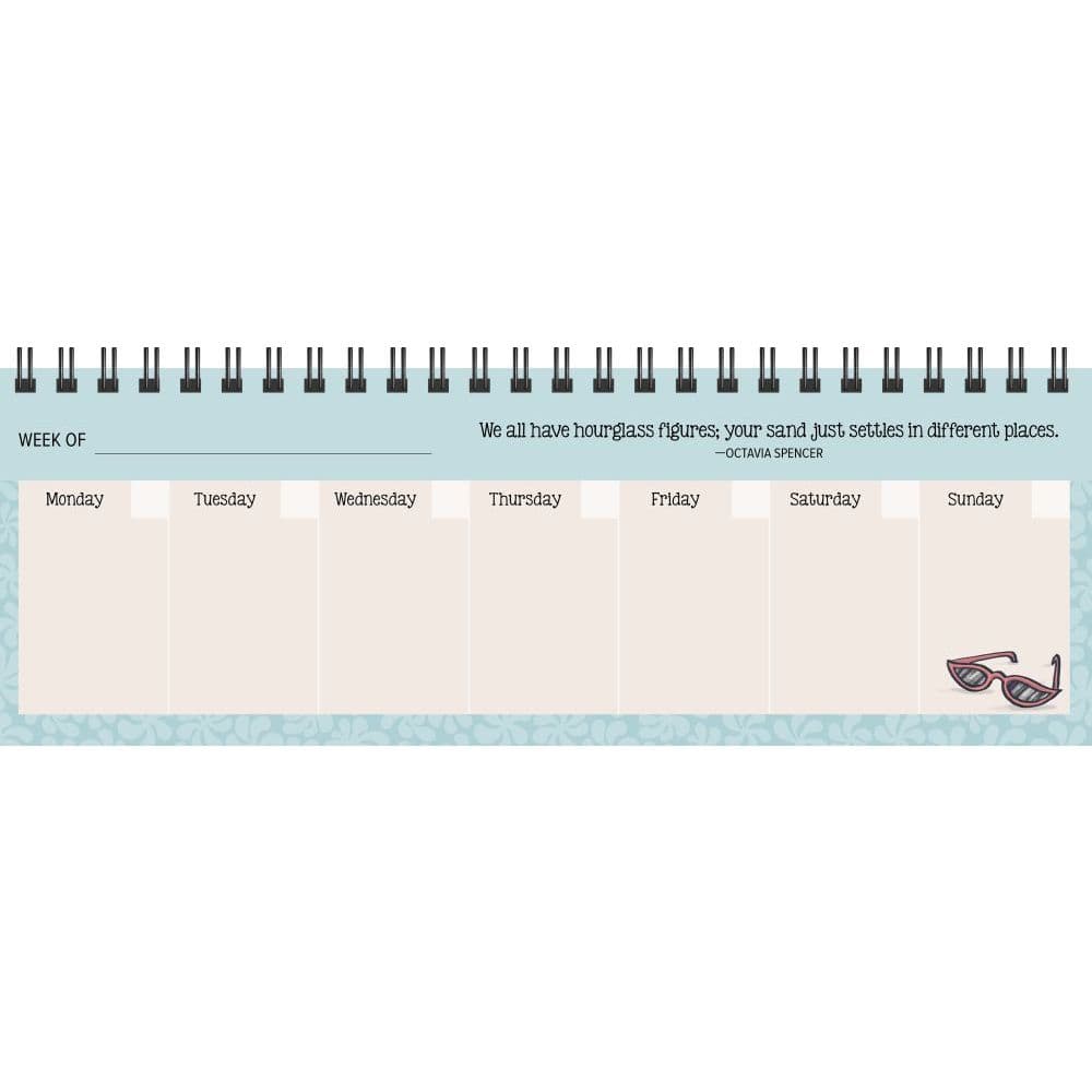 Womens Wit Undated Weekly Desk Pad