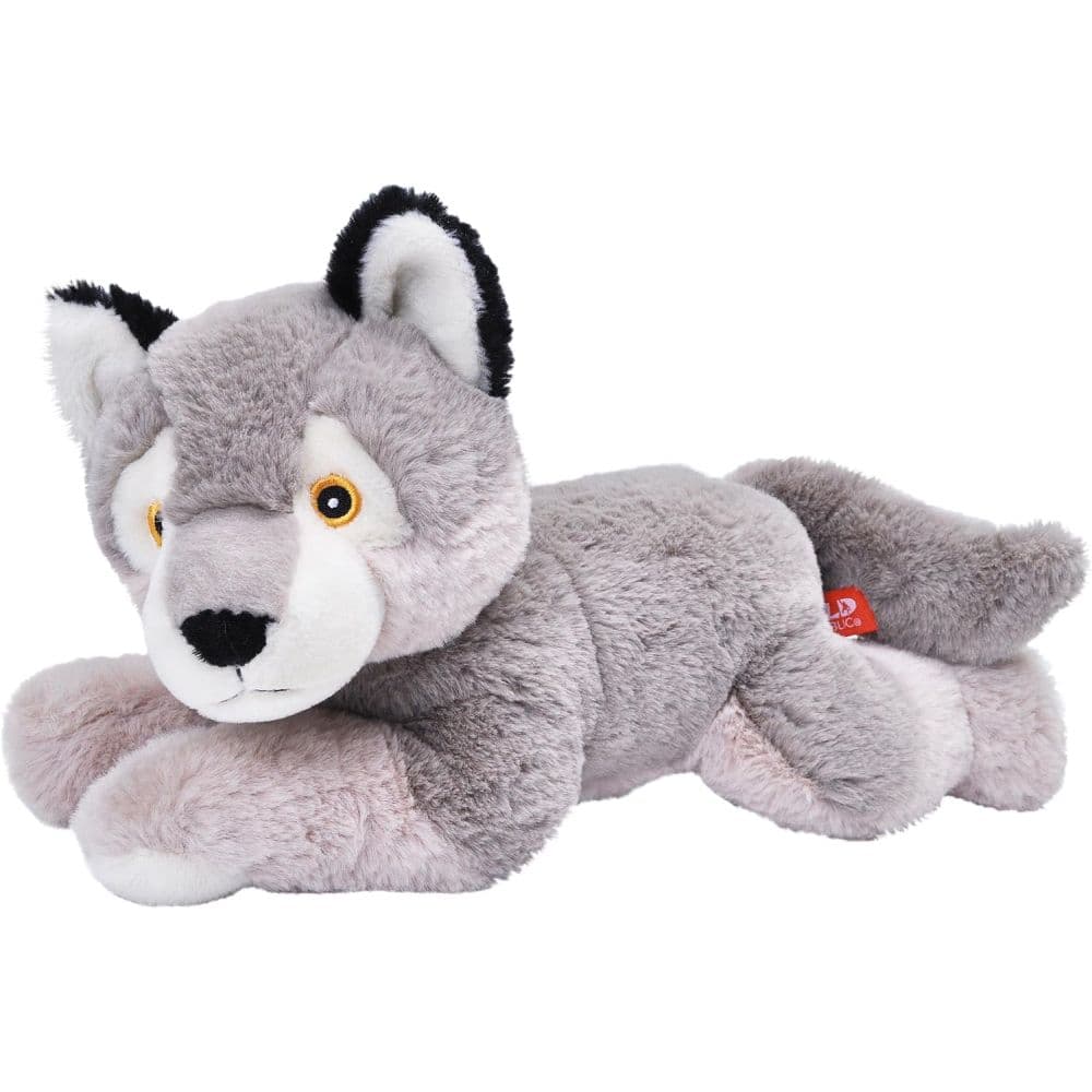 24721 12 in. Wolf Ecokins Stuffed Animal Plush Toy