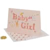 image Clothesline Girl New Baby Card standing card