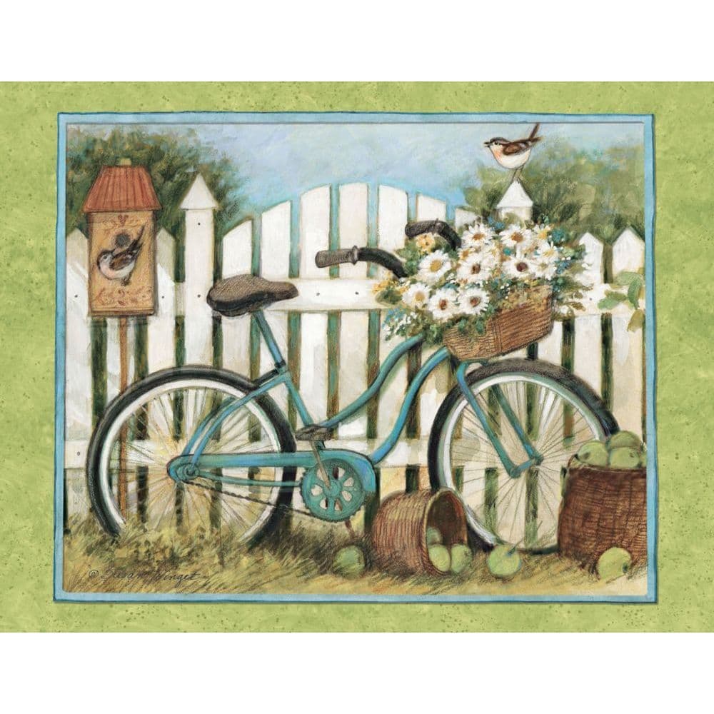 Blue Bicycle Note Cards by Susan Winget