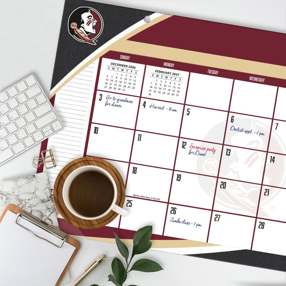 Florida State Seminoles 2027 Desk Pad Fourth Alternate Image