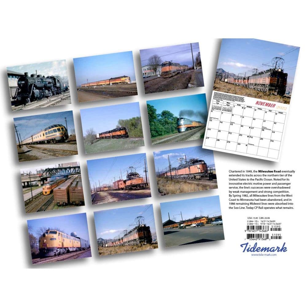 Trains Milwaukee Road 2022 Wall Calendar - Calendars.com