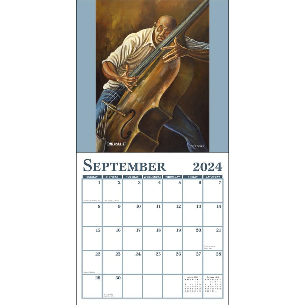 Ernie Barnes 2024 Wall Calendar