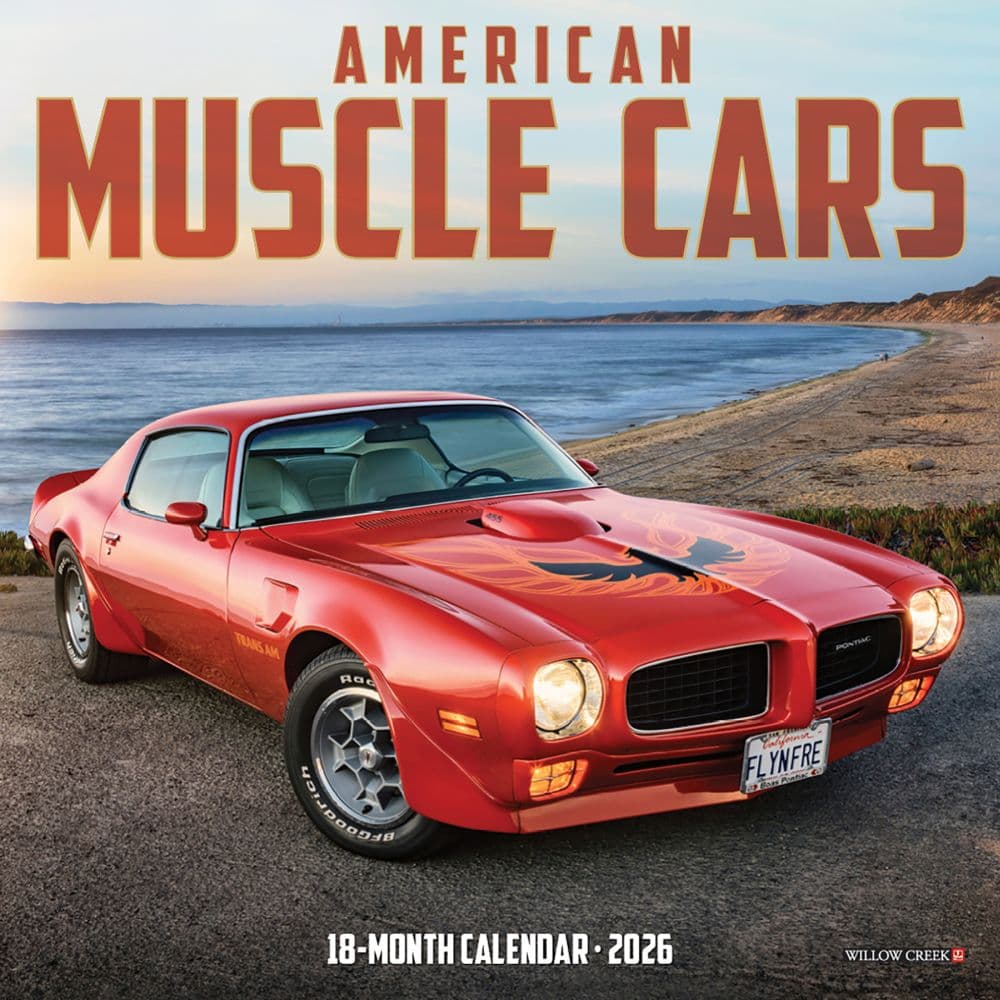 American Muscle Cars 2026 Mini Wall Calendar  Main Image